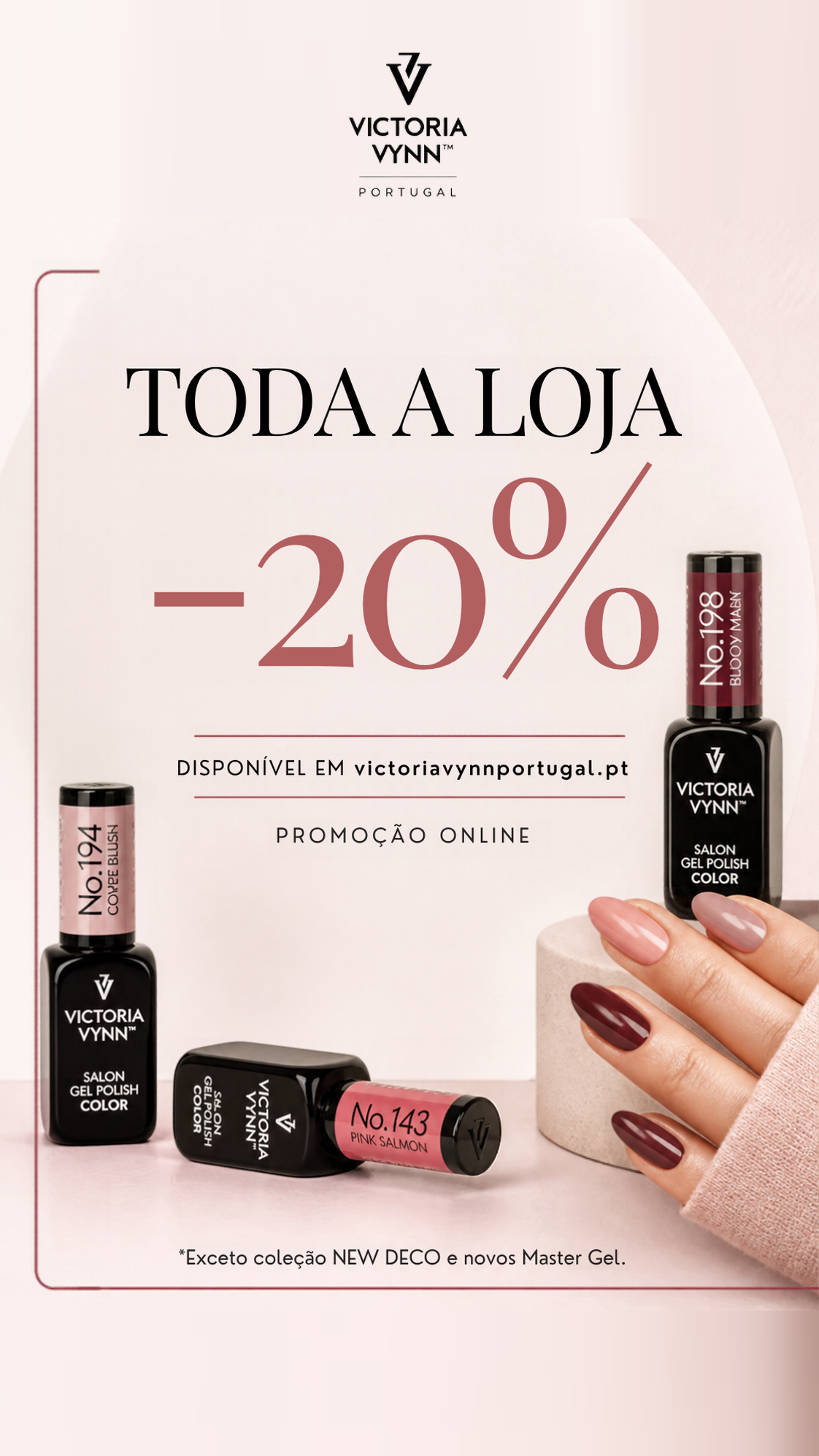 Promoção -20% em toda a loja