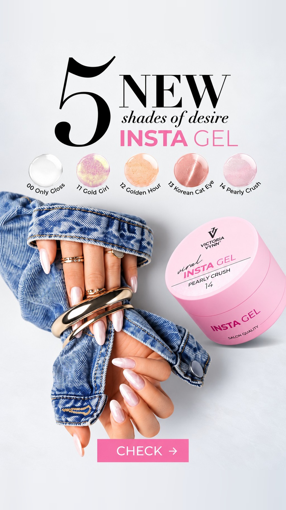 Insta Gel - 5 novas cores
