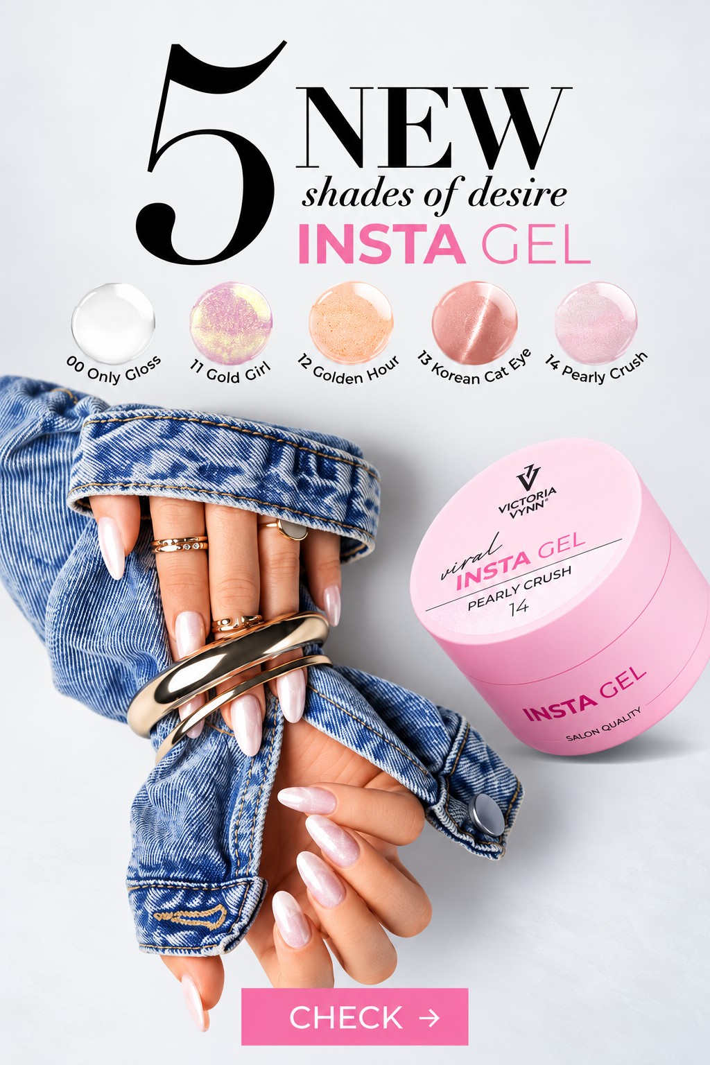 Insta Gel - 5 novas cores