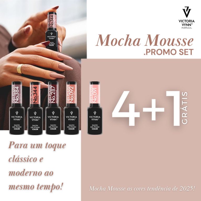 PROMO Set - Gel Polish Mocha Mousse 4+1